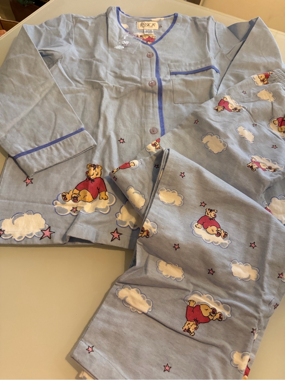 Jessica Light Blue Pajamas - size 12